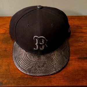 Boston red Sox snake skin fitted hat